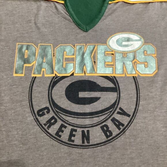 NFL Team Apparel Green Bay Packer Short Sleeve Shirt Women’s Size Medium - Picture 7 of 9